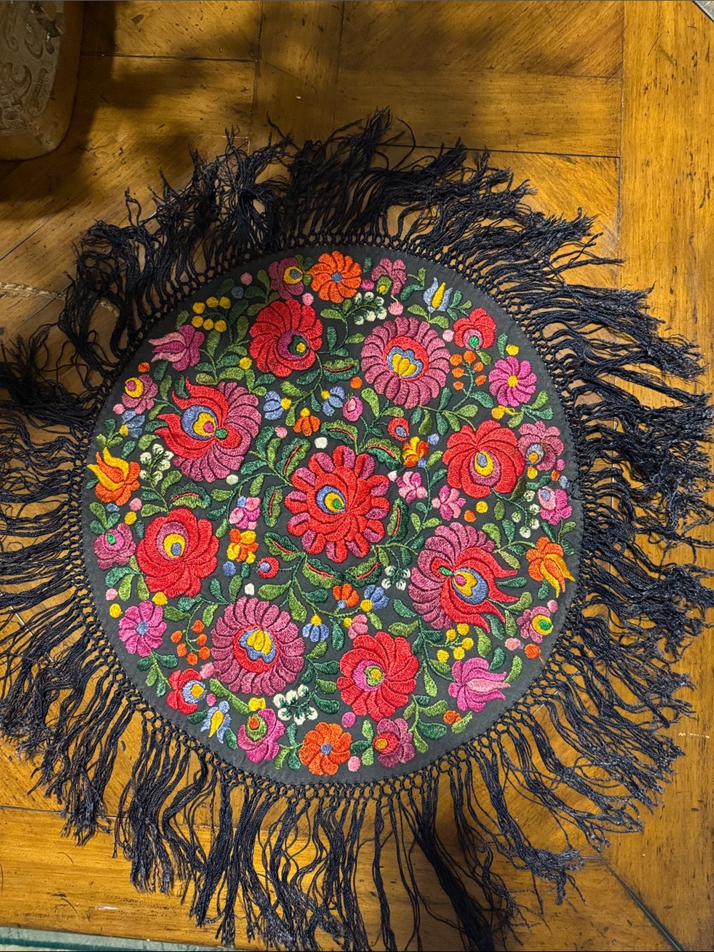 Hungarian folk Art Embroidery Matyo Kalosca Mat